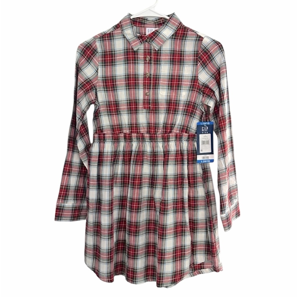 GAP Kids Girl’s Casual Plaid Dress - Size Large (10-12) - New With Tags